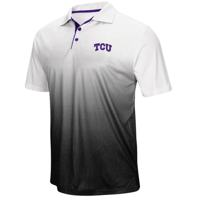 Colosseum Gray Tcu Horned Frogs Magic Team Logo Polo