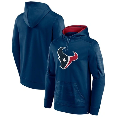 Fanatics Branded Navy Houston Texans On The Ball Pullover Hoodie