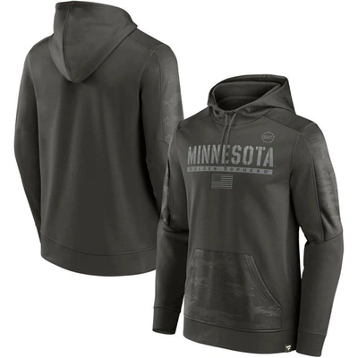 Fanatics Branded Olive Minnesota Golden Gophers Oht Military Appreciation Guardian Pullover Hoodie