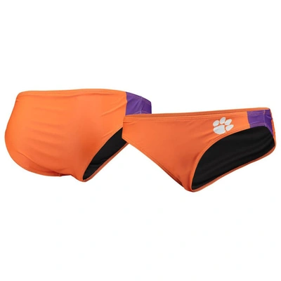 Foco Orange Clemson Tigers Wordmark Bikini Bottom