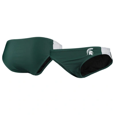 Foco Green Michigan State Spartans Wordmark Bikini Bottom