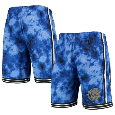 Mitchell & Ness Men's  Royal Golden State Warriors Hardwood Classics 1995 Galaxy Swingman Shorts