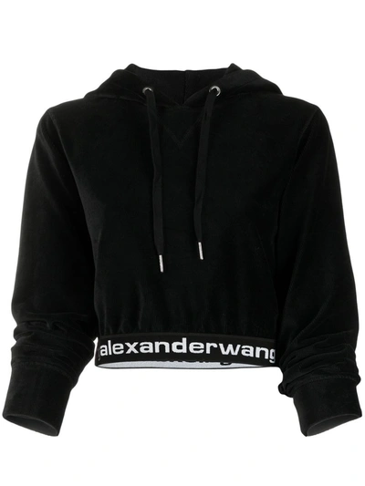 Alexander Wang T T By Alexander Wang Women's  Black Cotton Sweatshirt