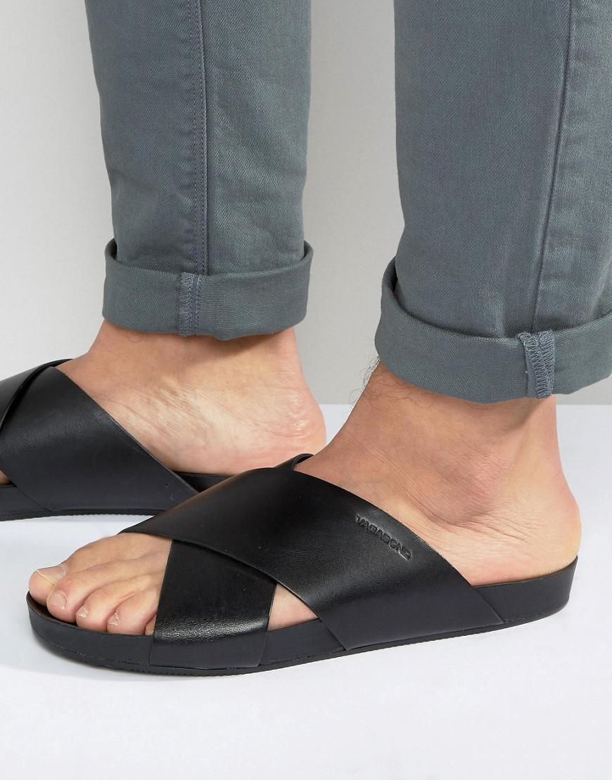 vagabond black sandals