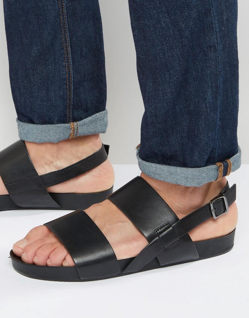 vagabond black sandals