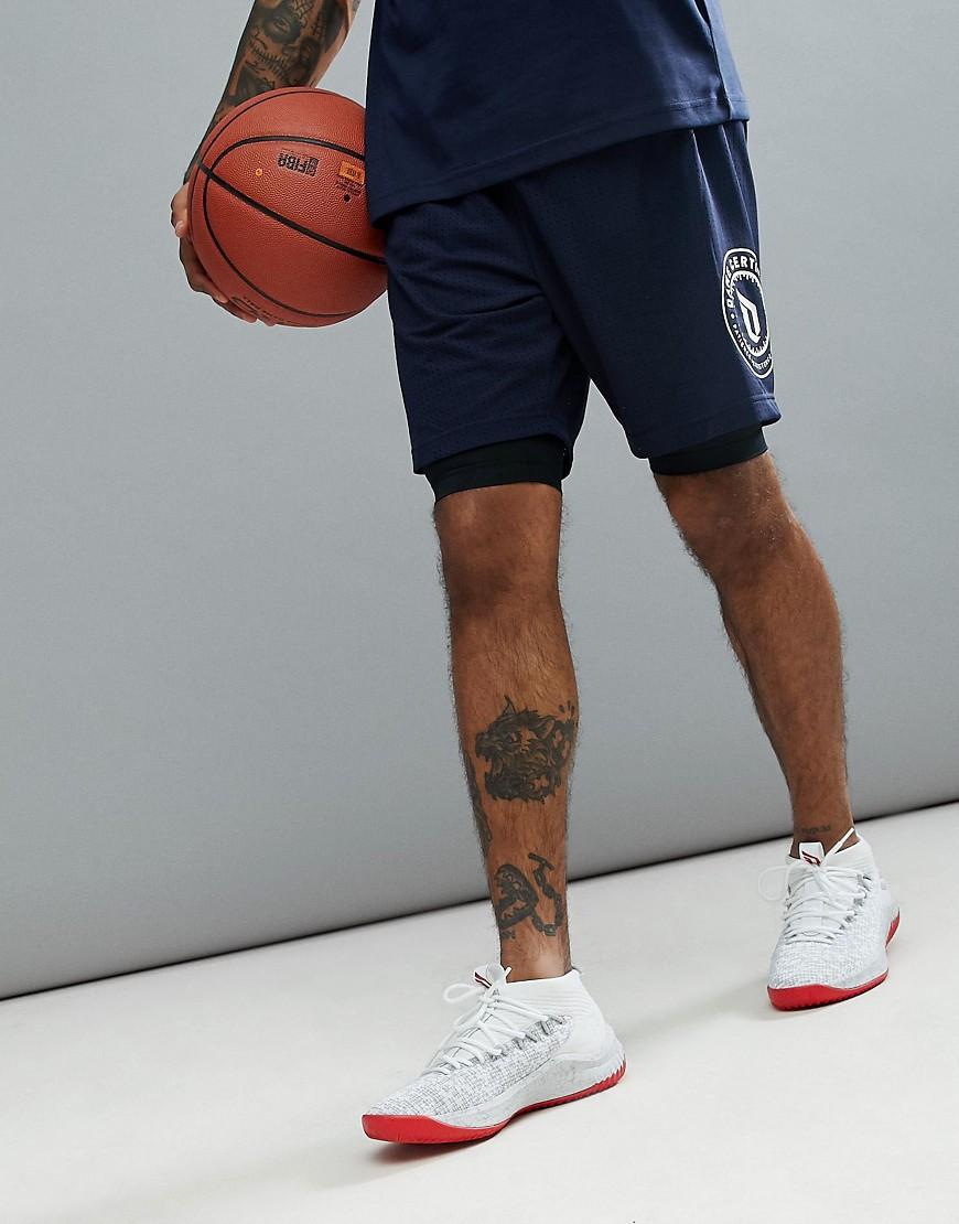 adidas 2-in-1 shorts - dame adidas 2-in-1 shorts - dame