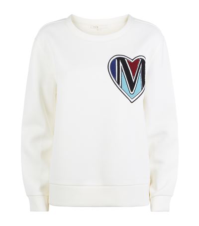 Maje Trophee Heart Logo Sweater | ModeSens