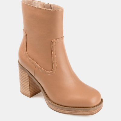 Journee Collection Brittany Tru Comfort Foam Bootie In Tan