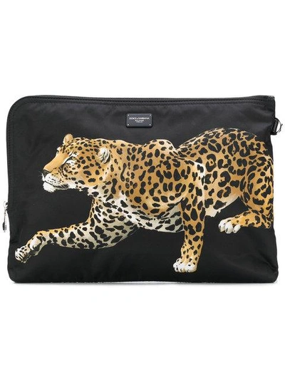 Dolce & Gabbana Leopard Print Pouch