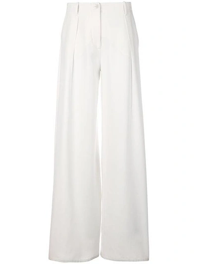 Tomas Maier Wide Leg Pant In White