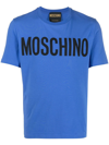 Moschino Logo-print Cotton T-shirt In Blue