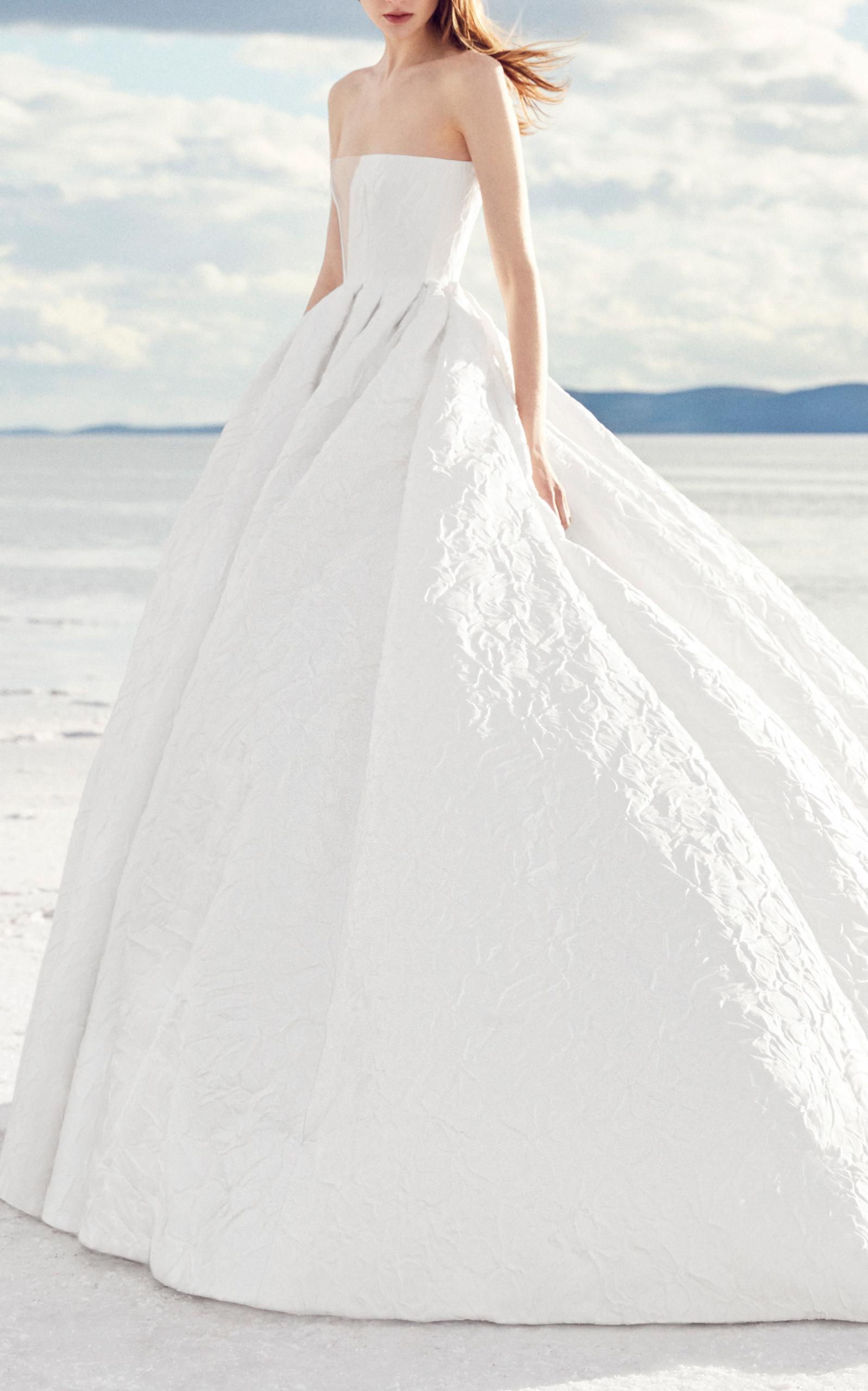 alex perry isobel silk strapless bridal gown
