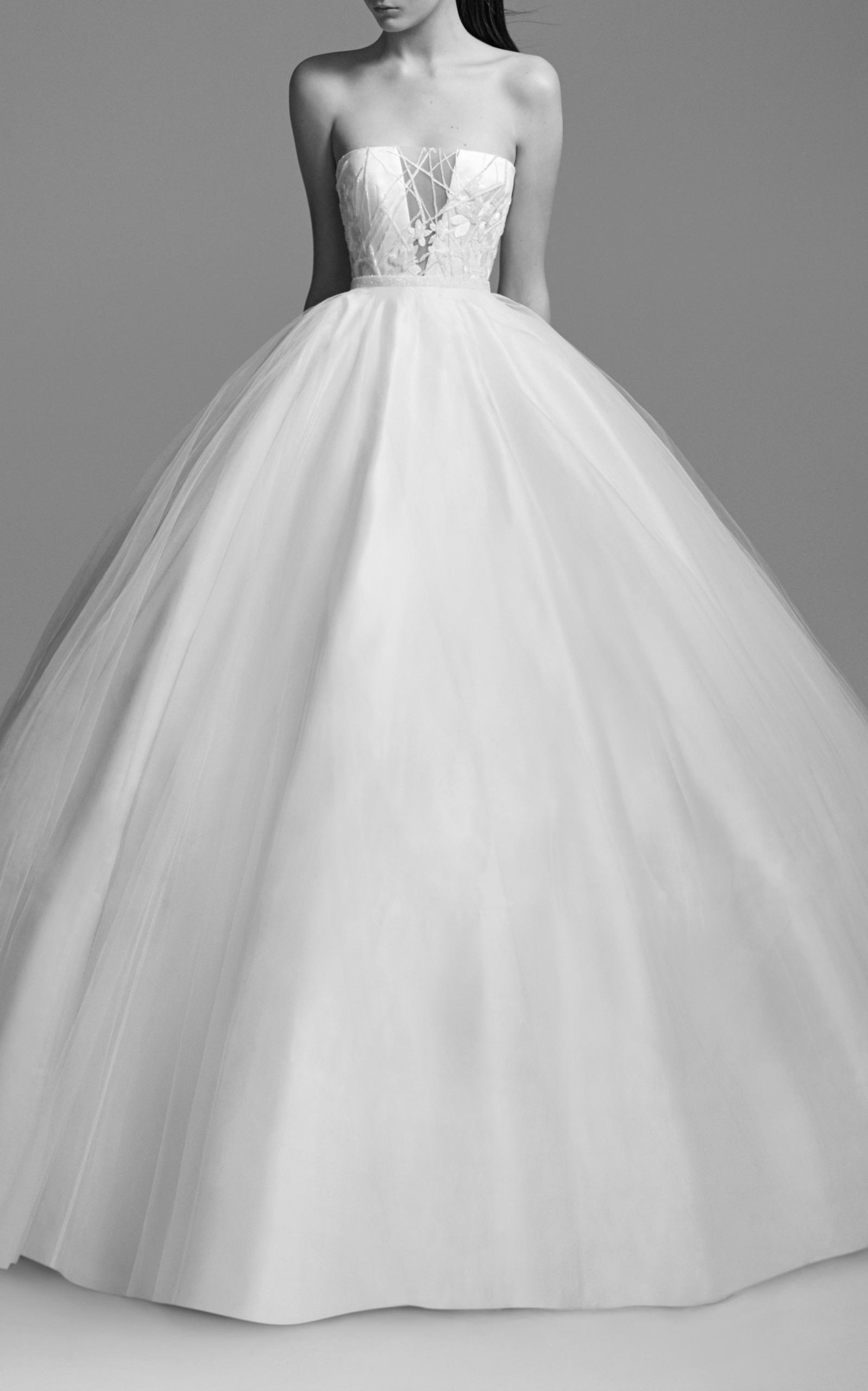 alex perry isobel silk strapless bridal gown
