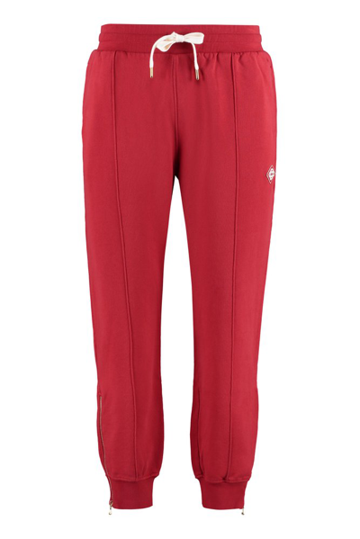 Casablanca Logo-patch Track Pants In Red