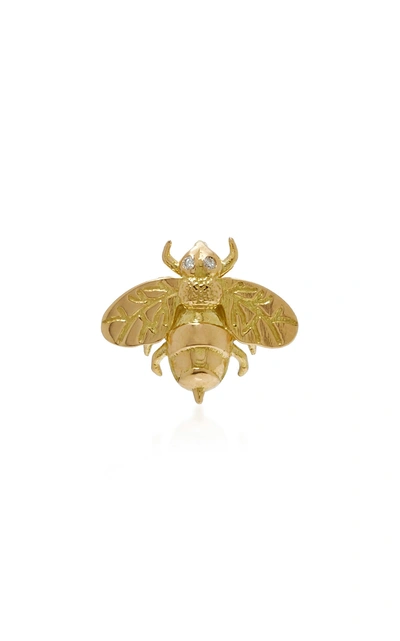 Brent Neale Small Bee Single Stud Earring In Gold