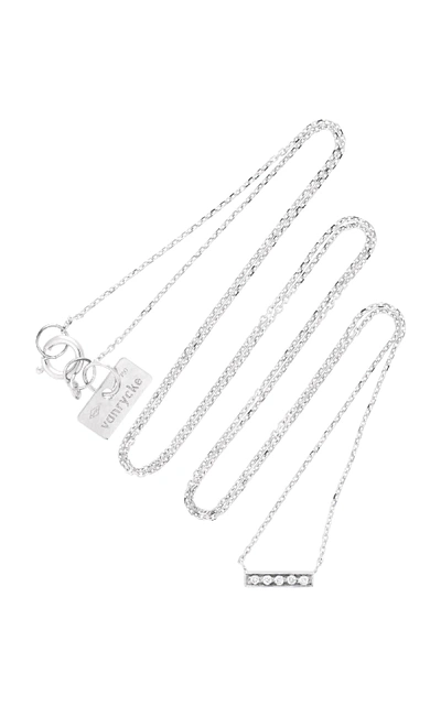 Vanrycke Medellin 18k White Gold Diamond Necklace In Silver