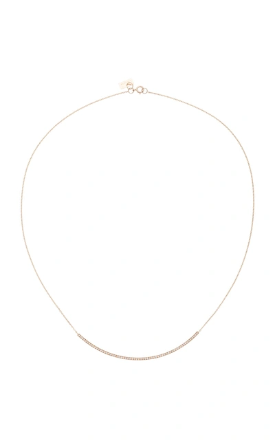 Vanrycke Officiel 18k Rose Gold Diamond Necklace In Pink