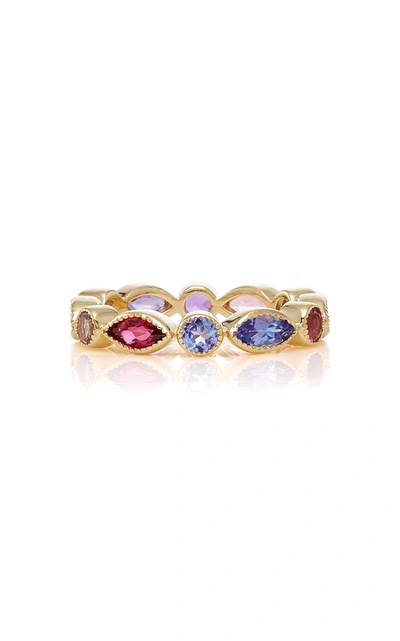 Eden Presley Marquise Round Eternity Band In Gold