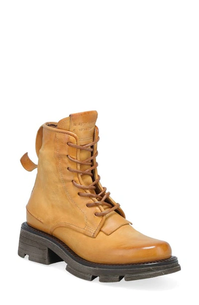 A.s.98 Lukie Combat Boot In Honey