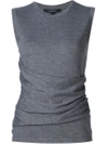 Derek Lam Sasha Sleeveless Top In Grey