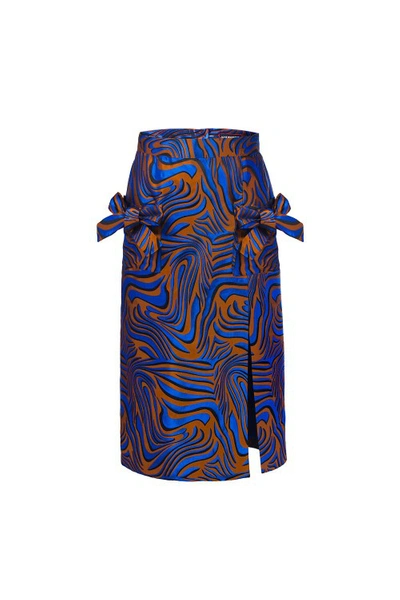 Andreeva Blue Printed Skirt