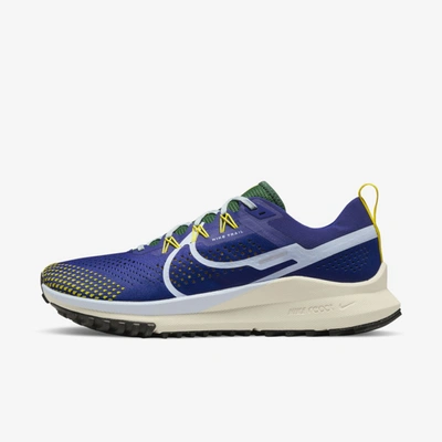 Nike React Pegasus Trail 4 Rubber-trimmed Mesh Running Sneakers In Blue