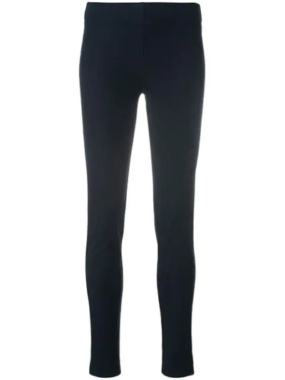 Joseph Stretch-gabardine Leggings-style Pants In Navy