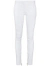 Balmain White Mid Rise Skinny Jeans