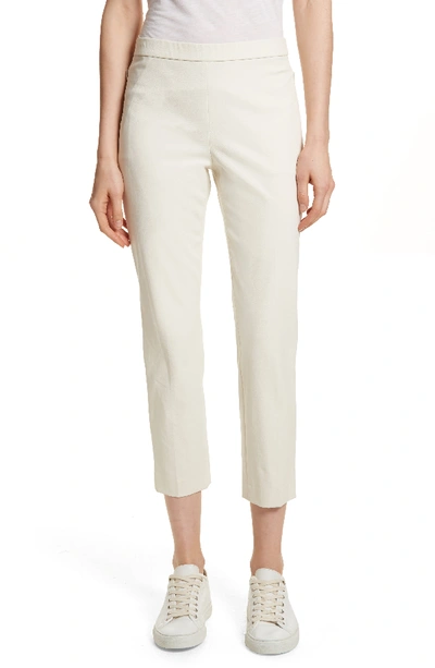 Theory Approach Twill Basic Pull-on Pants In Ivory