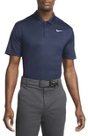 Nike Dri-fit Victory Golf Polo In Obsidian/ White