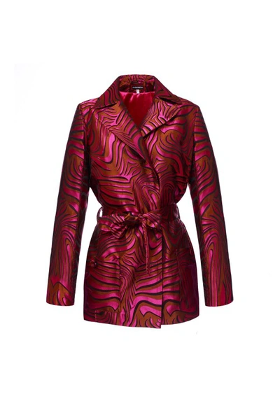 Andreeva Women's Pink / Purple Raspberry Marilyn Jacket №23 In Red