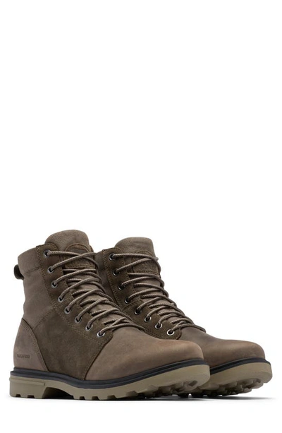 Sorel Carson™ Six Canvas, Leather And Suede Boots In Neutrals