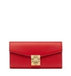 Mcm Patricia Two Fold Wallet With Chain In Nappa Leather In Ru