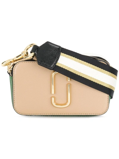 The Snapshot Leather Camera Bag in Neutrals - Marc Jacobs