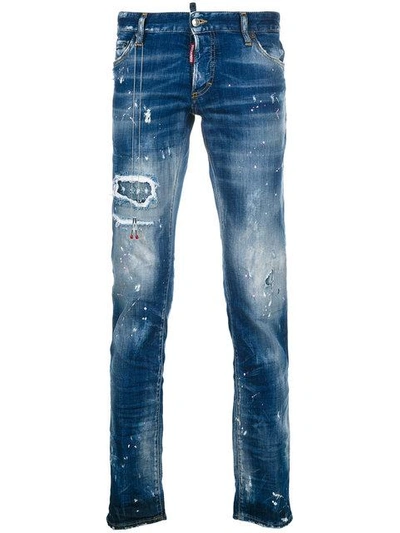 Dsquared2 Skinny Dan Jeans In Blue