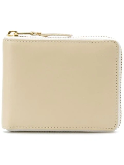 Comme Des Garçons Wallet Classic Line In Ecru