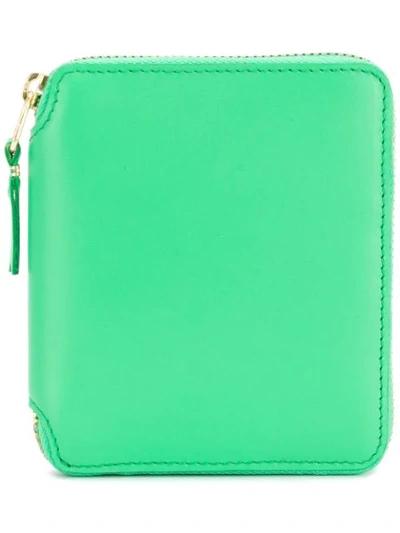 Comme Des Garçons Classic Zip Around Wallet In Green