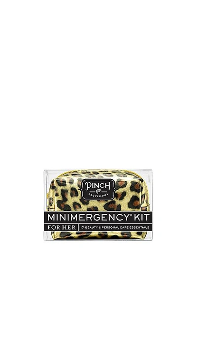 Pinch Provisions Leopard Minimergency Kit In Gold