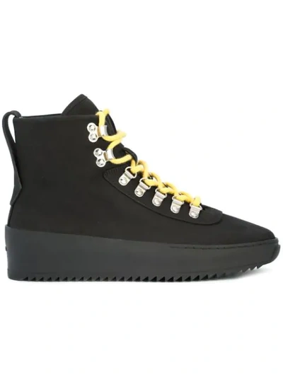 Fear Of God Multi Lace Hi Tops In Black