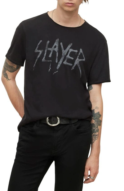 John Varvatos Men's Slayer Undisputed Raw-edge T-shirt In Black