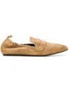 Lanvin Elasticated Loafers - Nude & Neutrals