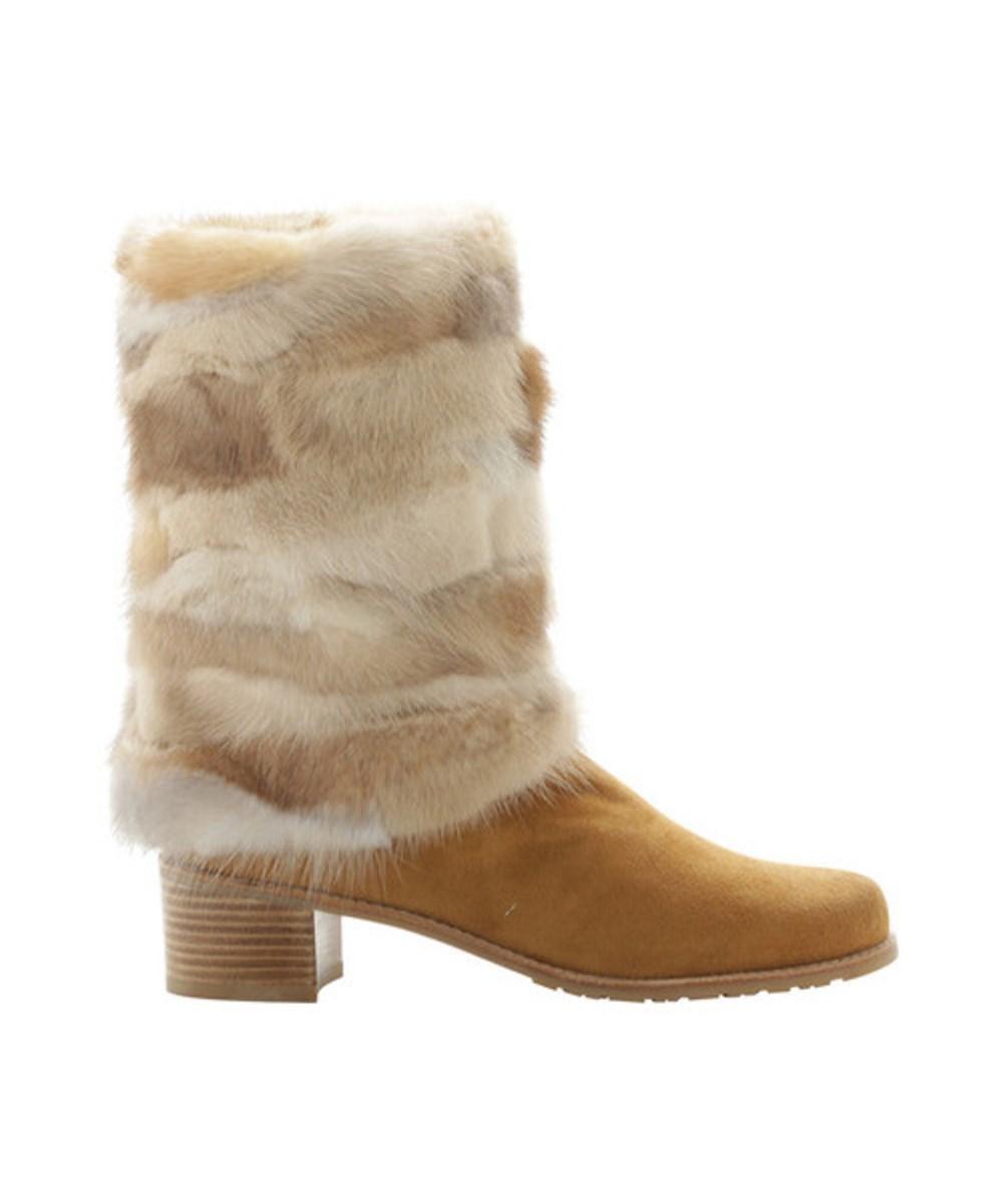 stuart weitzman boots fur