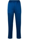 Alexander Wang T Wash & Go Elasticized Cropped Pants In Blue