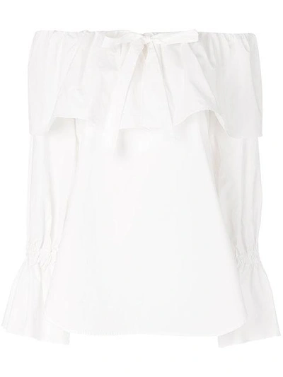 Rejina Pyo Clara Off The Shoulder Blouse In White