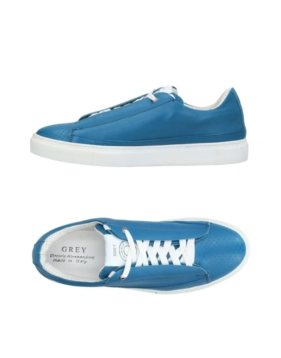 Grey Daniele Alessandrini Sneakers In Pastel Blue