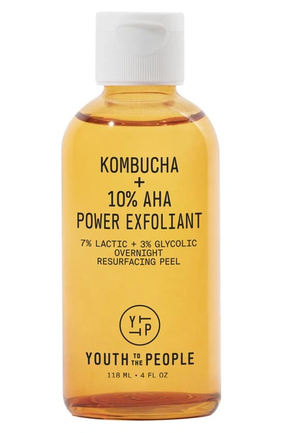 Youth To The People Kombucha + 10% Aha Liquid Exfoliant With Lactic Acid And Glycolic Acid 4 oz / 118 ml