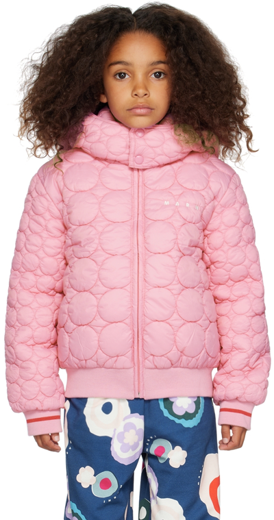 Marni Kids' Mj96f Jacket  In Begonia Pink