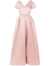 Rochas Bow-embellished Gown - Neutrals