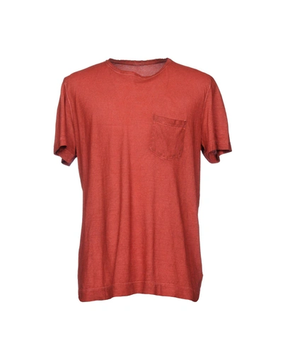 Massimo Alba T-shirt In Brick Red