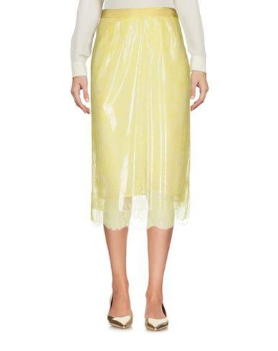 Maison Margiela Midi Skirts In Yellow